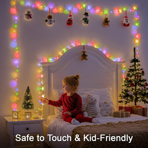 66ft 200 suddus Connectable Christmas Lights with Remote, Multicolor String Lights with Timer, Led Fairy Lights Plug