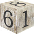 Juvale Wooden Perpetual Block Calendar for Desk - Rustic Farmhouse Decor, Month Date Display Blocks (5 x 4 In)