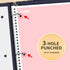 SUNEE Spiral Notebooks, Wide Ruled, 1-Subject, 4 Pack, 8 x 10-1/2 in, 70 Sheets, Pastel Colors for School, Office