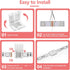 30Pcs 4-Pin 10mm 5050 LED Strip Connectors, RGB Solderless Connectors Adapter,Wide Unwired LED Light Connectors, Easily