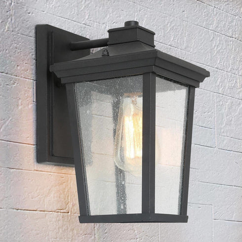 classy leaves Outdoor Wall Lights Exterior Light Fixture, Black Modern Waterproof Anti-Rust