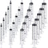 20 Packs Plastic Syringe with Measurement - Suitable for Measuring, Watering, Refilling (1 ml/3 ml/5 ml/10 ml)