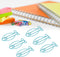 Jeanoko 100pcs Fish Shape Metal Paper Clips, Portable Office Clips for Document Organizing and File Classification