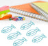 Jeanoko 100pcs Fish Shape Metal Paper Clips, Portable Office Clips for Document Organizing and File Classification