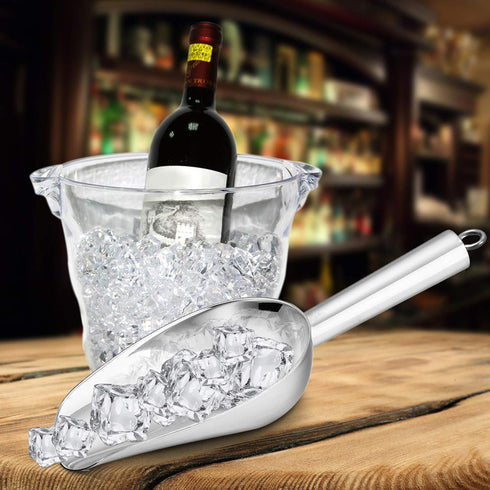 P&P CHEF Food Ice Scoop, 24oz Stainless Steel Utility Scooper for Wedding Party Bar Kitchen