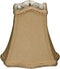 Royal Designs, Inc. CS-508AGL Fancy Square Bell Chandelier Shade with Decorative Trim,