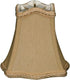 Royal Designs, Inc. CS-508AGL Fancy Square Bell Chandelier Shade with Decorative Trim,