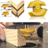 Ozmatip 45 3-Piece Set, 31/64", 37/64",3/4"Cutting 1/4 Inch Degree Lock Miter Router Bit for Height, Shank.Woodworking