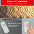 16.4ft Dimmable Strip,12v MY BEAUTY LIGHT LED Strip Lights Warm White, LED Light Flexible LED Rope Lights Kits
