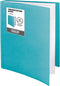 Dunwell 48-Pocket Presentation Binder, 8.5x11 Portfolio with Plastic Sleeves for Documents, Photos, Kids Artwork (Aqua)