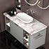85" x15.8" White Brown Marble Contact Paper, Glossy Peel and Stick Wallpaper for Kitchen and Bathroom Countertops