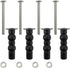 Toilet Seat Hinge Screw 2 Pack, Compatible with TOTO Toilet, Rubber Bolt Top Nuts Set for Replacement Kit