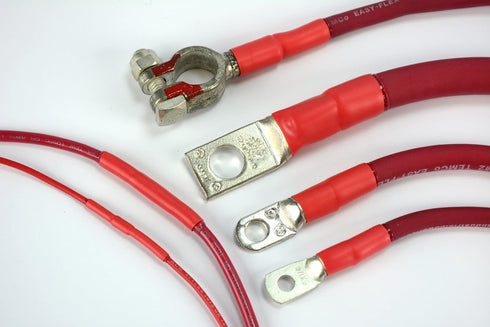 TEMCo 1/2" Marine Heat Shrink Tube, 3:1 Adhesive Glue Lined, 4 ft RED