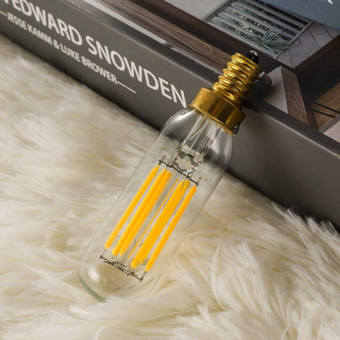 Leools E12 LED Bulb, Dimmable 6W Equal to 60 Watt, Soft White 3000K, E12 Candelabra Bulb, 6-Pack