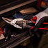 Proferred T02002 Aviation Snips, Left Cut, TPR Grip, Red/Black