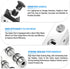 TAILONZ PNEUMATIC 3 Way 2 Position Air Hand Lever Operated Valve, 1/4"NPT Pneumatic Solenoid Valve