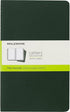 Moleskine Cahier Journal, Soft Cover, Large (5" x 8.25"), Plain/Blank, Myrtle Green, 80 Pages (Set of 3)