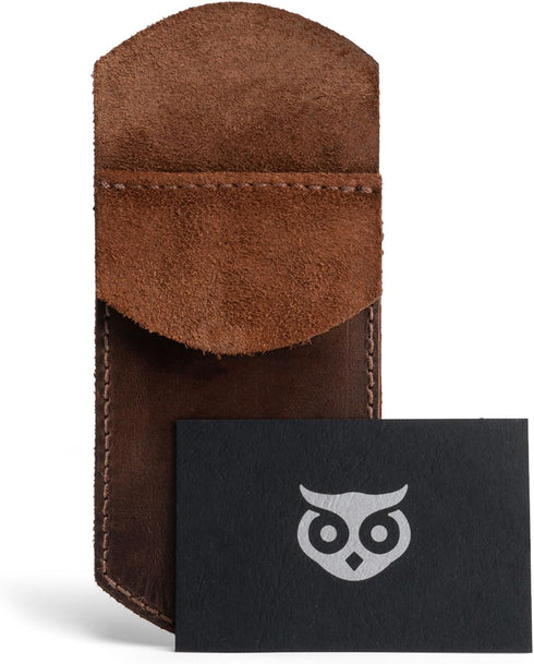 Hide & Drink Pocket Protector Pencil Pouch Pen Holder for Backpacks, Lab Coats, Office Essentials, Handmade Full Grain