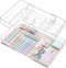 Briwooody 2 Pcs Large Expandable Acrylic Drawer Organizers, Grid Adjustable Drawer, Dividers Organizer