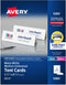 Avery Printable Tent Cards with Sure Feed Technology, 2-1/2" x 8-1/2", Matte White, 100 Blank Place Cards