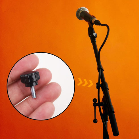 12 Pcs M4 x 10mm Threaded Knurled Thumbscrew, Monitor Screws Vesa Mount Screws, Carbon Steel Clamping Knobs