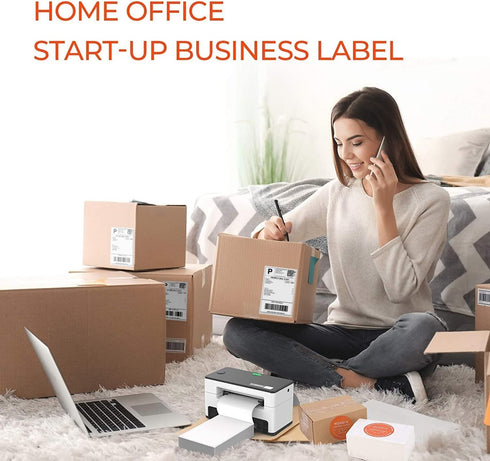 ANWALE 4x6 500 Shipping Labels - Fan-Fold Direct Thermal Printer Labels, Compatible with Rollo, MUNBYN, iDRPT, Polono