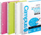 Kokuyo Campus Smart Ring Binders 3 Pack, B5 Vivid Colors Binder Notebooks, Up to 25 Sheets 20 Holes Slim Binder Folder and 100 Campus Sarasara Loose-leaf Paper for Work, Study & Journal, Japan Import by KOKUYO