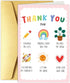 Obbyidk Cute Teacher Thank You Card from Kid Student, Funny Appreciation Card for