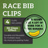 Generic Race Bib Holder for Runners | Racing Bib Clips for Running | Marathon Runner Must Haves Reusable Lock Fasteners