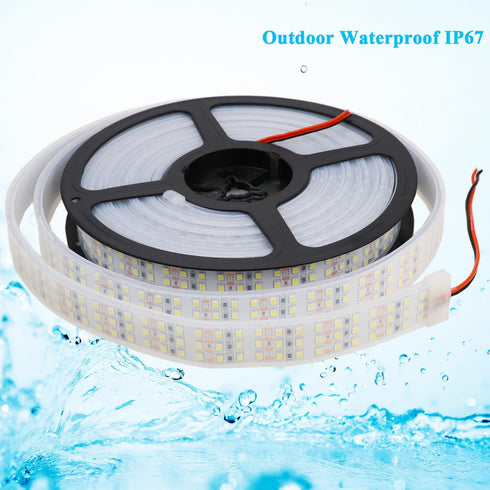 16.4Ft 6000K DC12V 1800LEDs Dimmable IP67 LEDENET Super Bright Triple Row LED Strip Lights, Daylight White Flexible