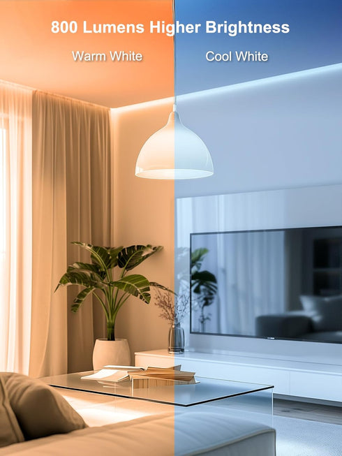 Bulbs, A19 Bulb, Bulbs, 16 800 2.4Ghz only,4 Pack ANGELHALO Smart Light Color Changing LED Light Work with Alexa