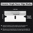 5-Pack Ceramic Single-Edge Razor Blades, Replacement Blades for Razor Blade Scraper Tool, Non-Scratch Glass Top Stove
