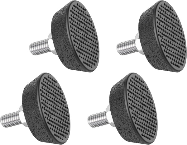4PCS Furniture Leveling Feet, Screwin Adjustable Levelers with Nonslip Rubber Pads for Table, Chair, Sofa, Cabinet
