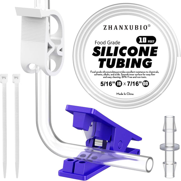 ZHANXUBIO Silicon Tubing,Food Grade Silicon Tubing,aquarium tubing,drip irrigation tubing,High Temp Pure Silicone Hose