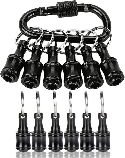 Bit Holder 1/4 inch Hex Shank Screwdriver Bits Holder, Keychain Screw Adapter for Hand-held Drill Bits