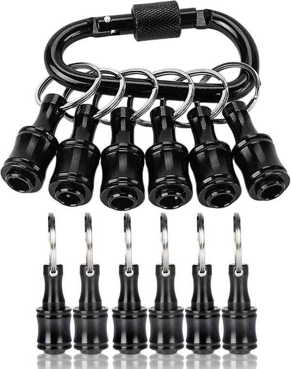 Bit Holder 1/4 inch Hex Shank Screwdriver Bits Holder, Keychain Screw Adapter for Hand-held Drill Bits