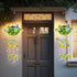 MEYCEMT Summer 2 Pack IP65 Colorful Solar Butterfly Lights for Spring & Garden, Hanging Lights with Fluttering