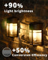 8 Pack Solar Fence Lights Outdoor, Waterproof Solar Lights Outdoor, Outdoor Solar Light Fence Light for Garden Fence