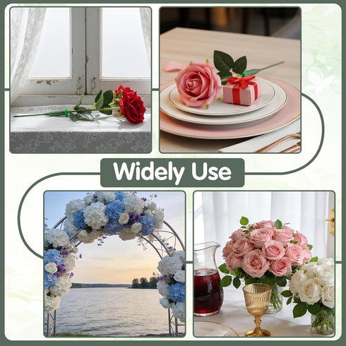 Grevosea 30 5.71 Inch PCS Floral Water Tubes for Flowers, Green Floral Water Tubes, Flower Stem Vials with Caps Plastic