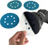 5 Inch 8 Hole Diamond Shape Sanding Discs, 240 Grit, 50 Pcs Hook and Loop for Orbital Sanders, Woodworking