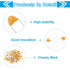PATIKIL 120 Pcs 50V Multilayer Monolithic Ceramic Capacitors, Ceramic Chip Capacitor Assortment Kit, Yellow