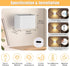 Yochoice Set 2, 6000mAh 3CCT, Motion Sensor Wall Light Indoor of Wireless Rechargeable Battery Operated LED Sconce Up