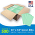 917462 3 13 18 (Pack 500) 2-Ply TIDI Choice Dental Bib, Green, Layers, W x L of Disposable Dental Bibs Embossed Tissue