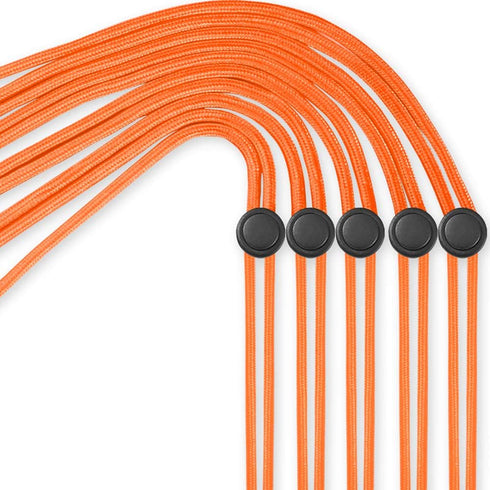YOUOWO 5 Pack Orange Adjustable Lanyards - Neck Strap for Keys, Pen, Phone, ID Badges, USB Sticks, Whistles