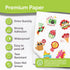 56 Premium Printable Vinyl Sticker Paper for Inkjet & Laser Printer - Sheets Self-Adhesive Sheets Matte White