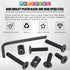 Glarks 120Pcs M6x15/20/25/30/35mm Black Hex Socket Cap Bolt Screws and Barrel Nut Assortment Kit with a Allen Wrench