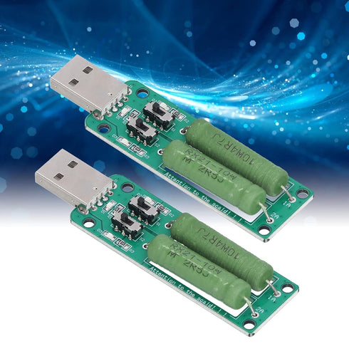 Loads Test Module Accessory, Easy Using DC 5V USB Load Tester 1A 2A 3A Discharge for Power Bank