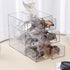 Plastic Storage Drawers, Home Office Supplies Organizer for Bathroom, Kitchen, Clear Desk Accessories Box for Art Crafts