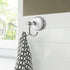 Design House Bathroom Hardware Accessories, Polished Chrome and White Robe Hook