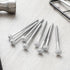 Jetec 12 3 Inch Pcs Vinyl Shutter Fasteners Painted Screws for Vinyl Shutters Metal Carbon Steel Screws for Outside
